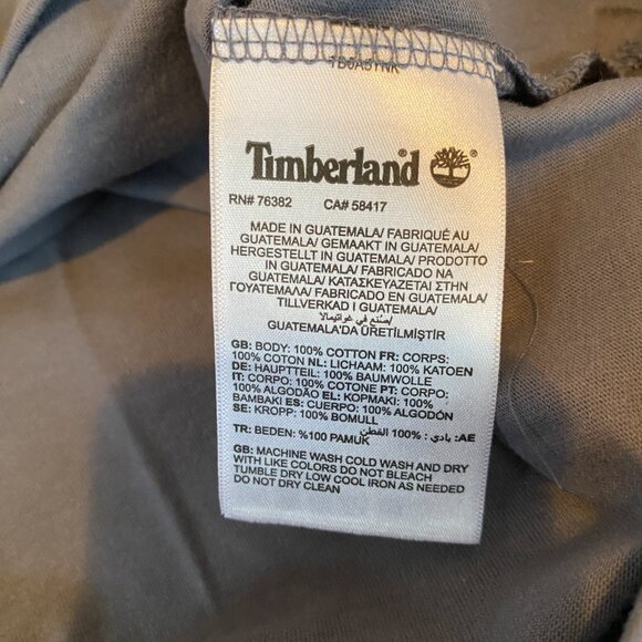 Timberland men's size XL regular fit gray short sleeve crewneck casual t-shirt - Picture 6 of 6